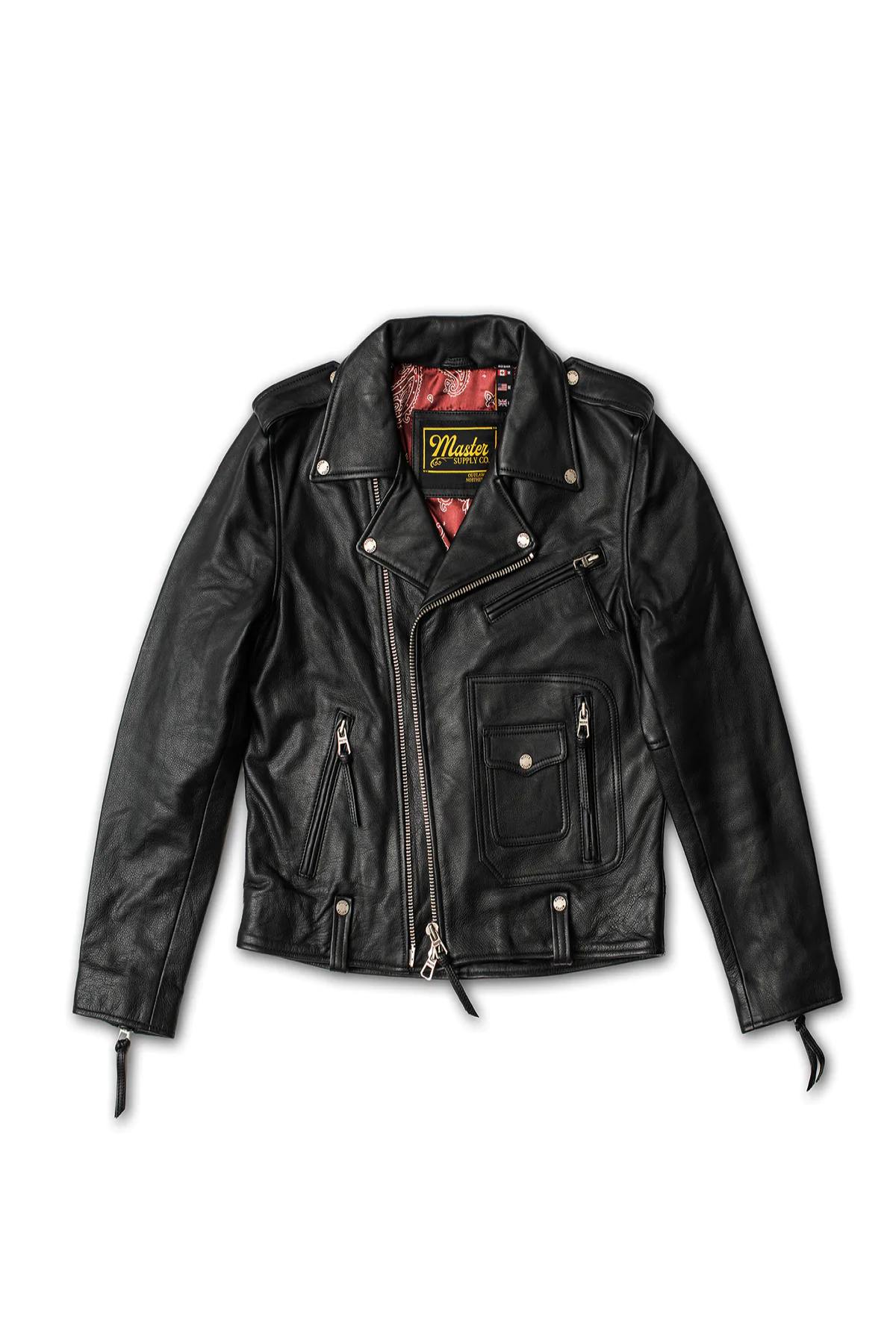 Cowhide leather biker perfecto - Image n°2