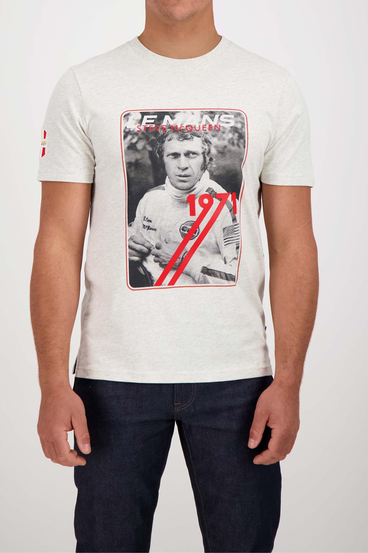 Steve McQueen 1971 men's ecru t-shirt - Image n°1