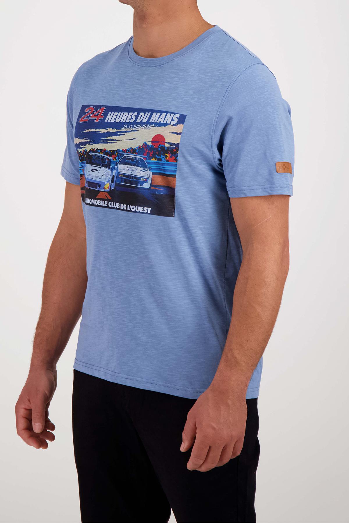 Sky blue t-shirt 24 hours of Le Mans 1980 - Image n°3