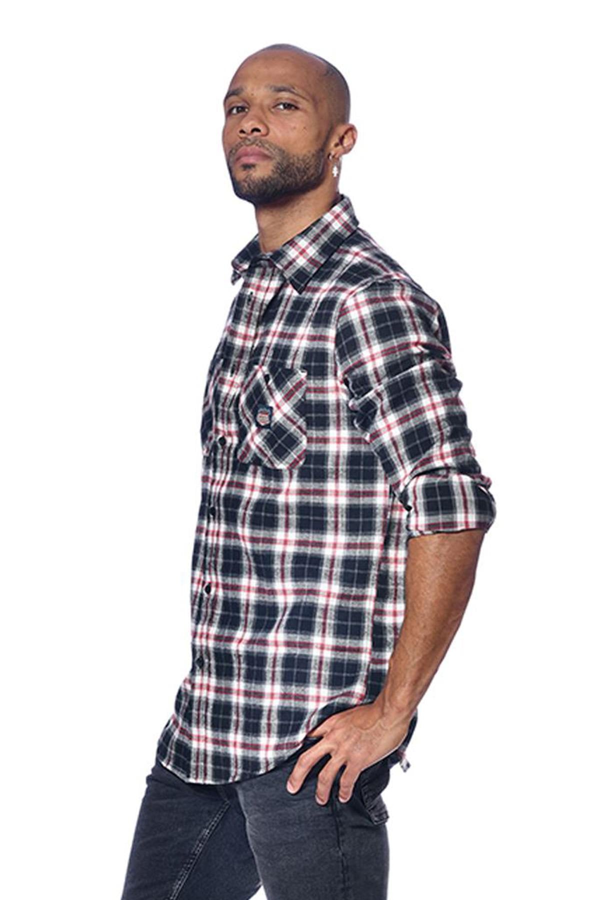 Men's checked shirt - Image n°2