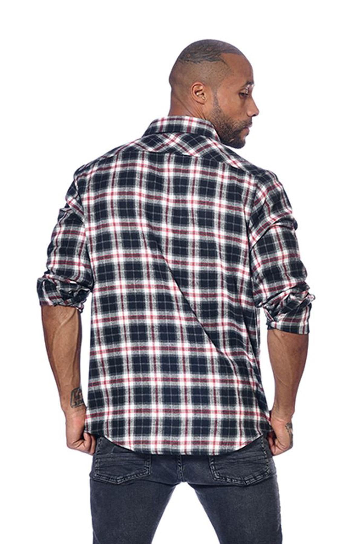 Men's checked shirt - Image n°3