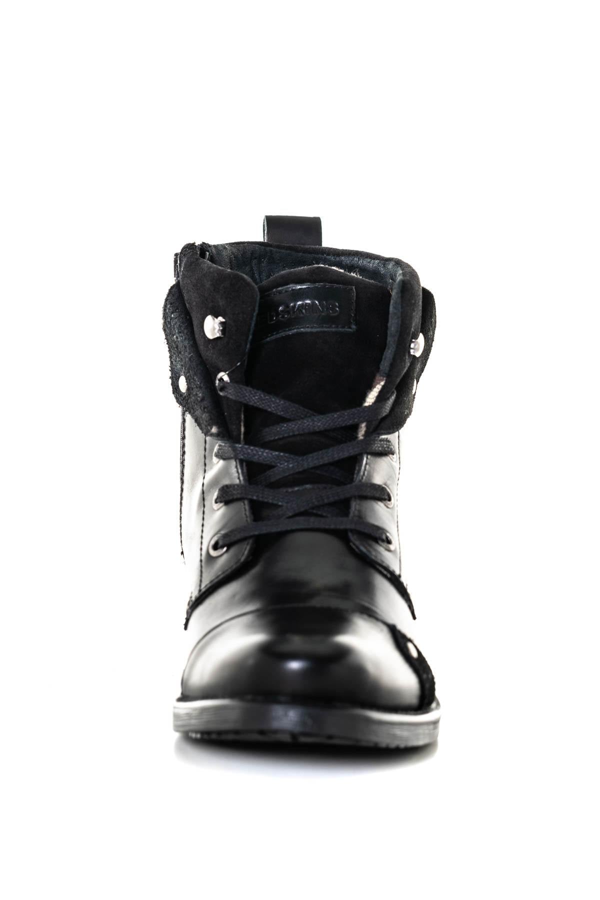 Shiny black leather ankle boots - Image n°5