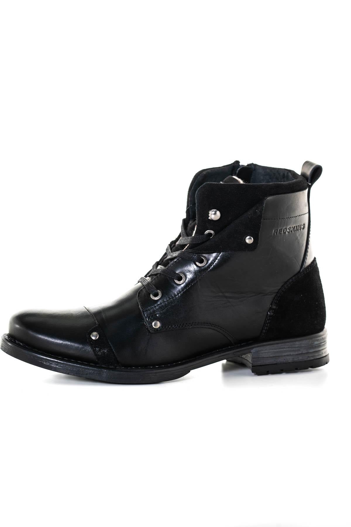 Shiny black leather ankle boots - Image n°6