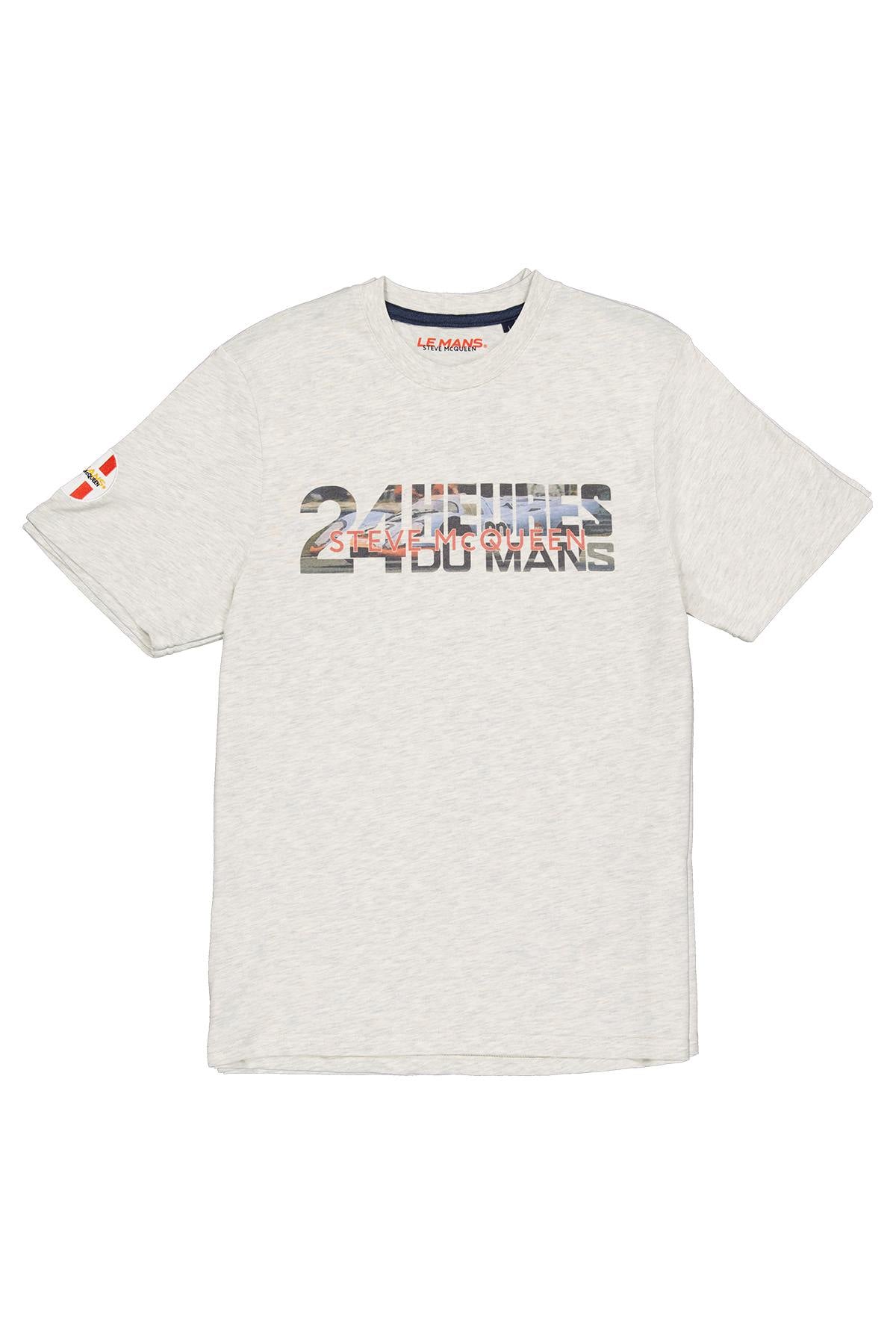 Steve McQueen 24 Hours of Le Mans ecru t-shirt - Image n°1