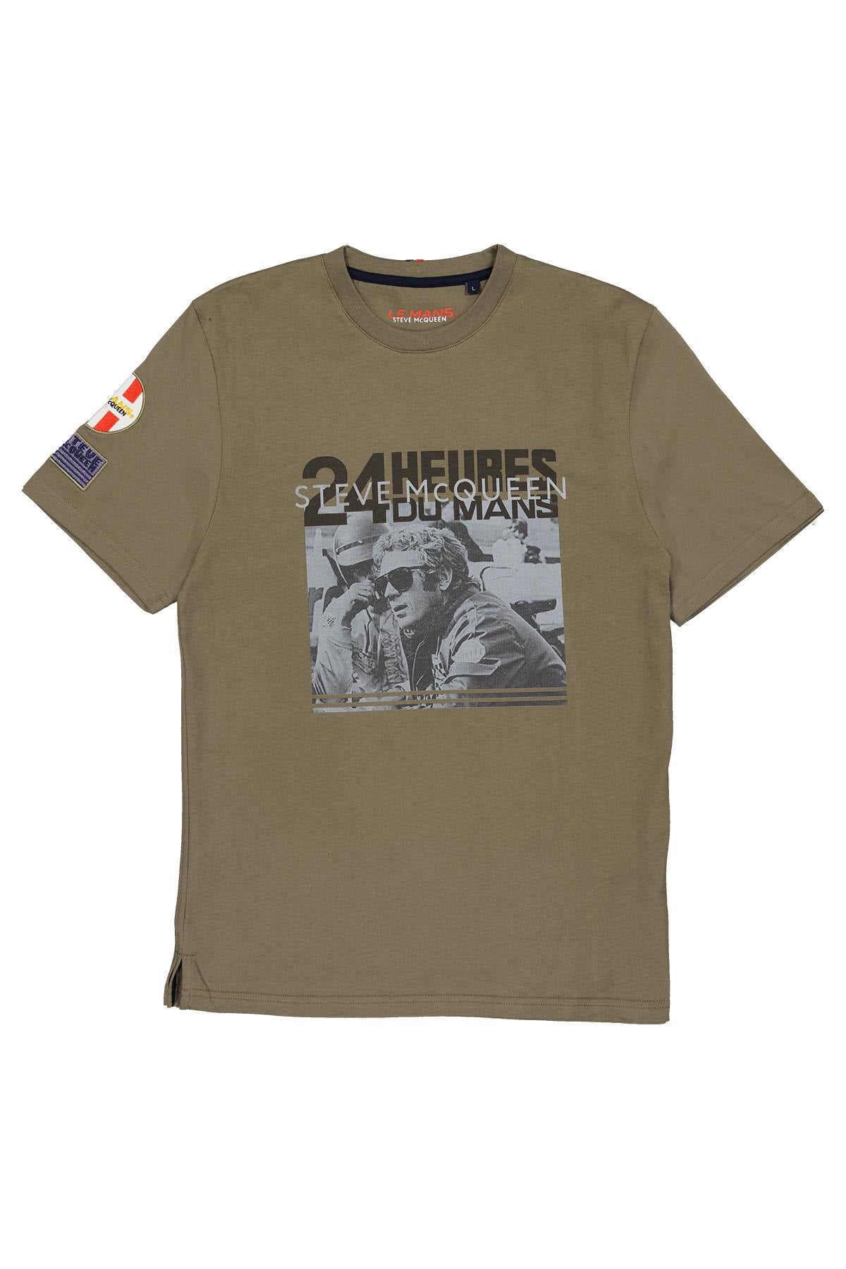 Steve McQueen khaki men's t-shirt - Image n°1