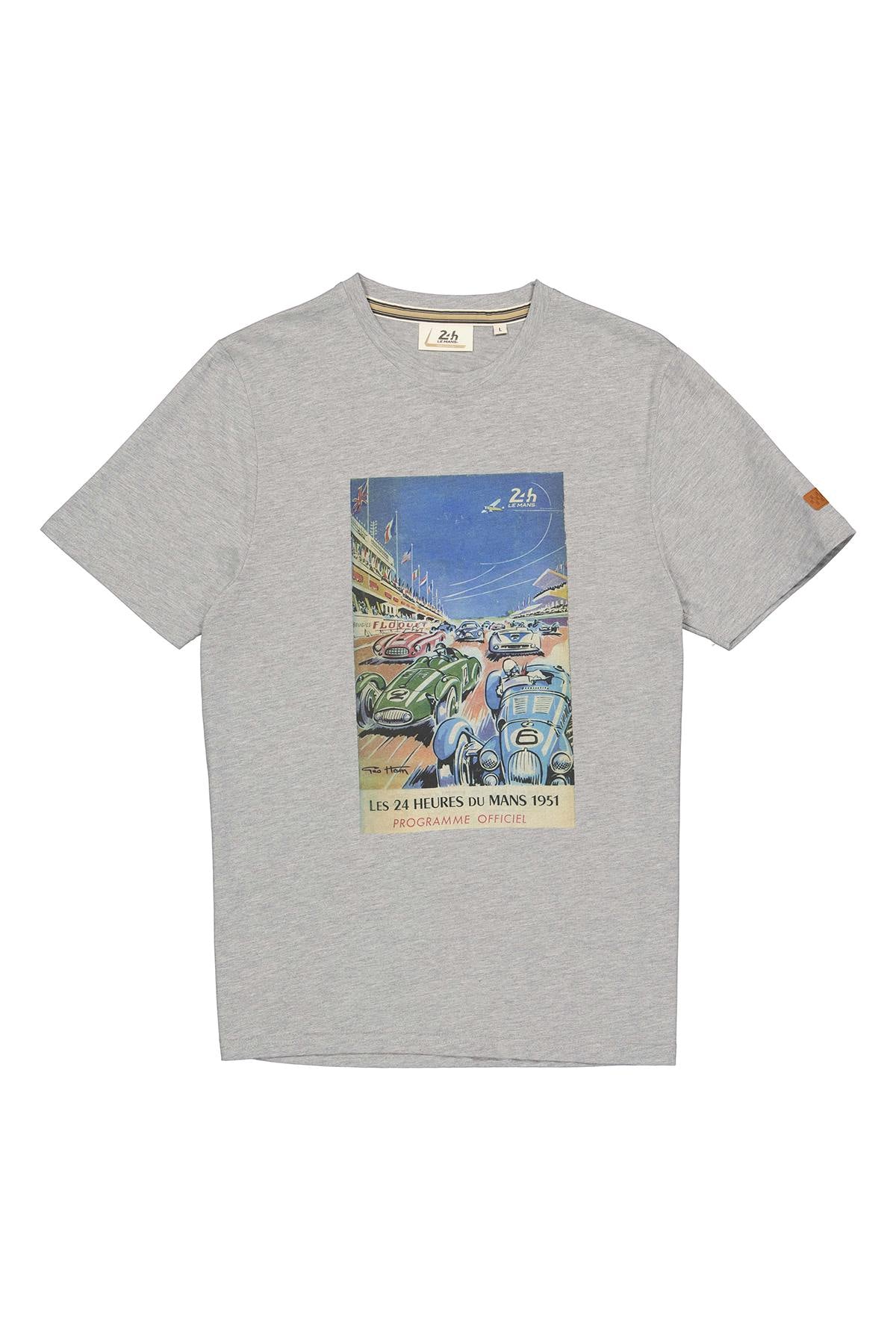 Men's gray t-shirt 24 hours of Le Mans 1951 - Image n°4