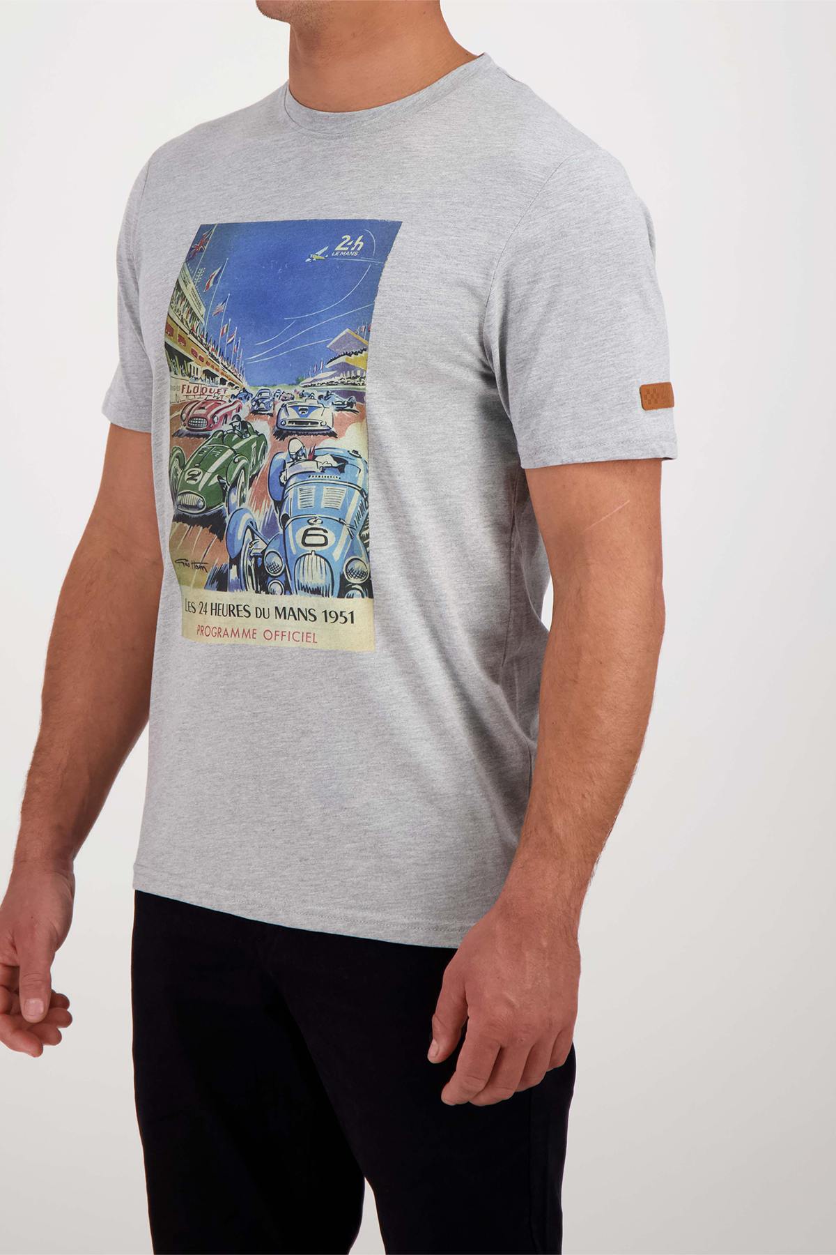 Men's gray t-shirt 24 hours of Le Mans 1951 - Image n°3