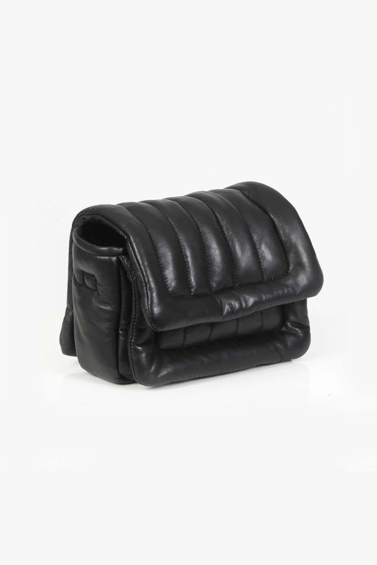 Small quilted leather shoulder bag - Image n°2