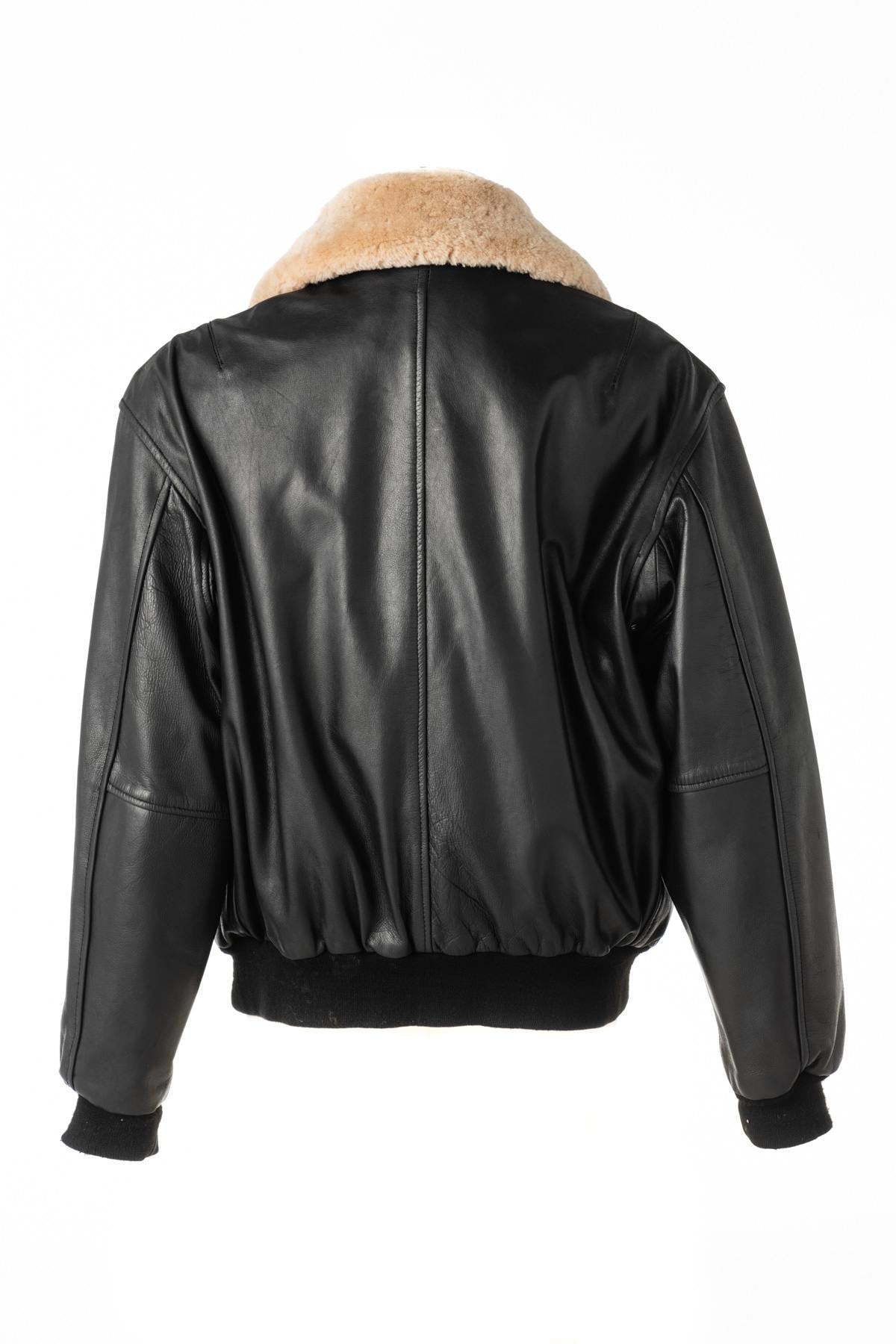 Aviator Black cowhide leather - Image n°2