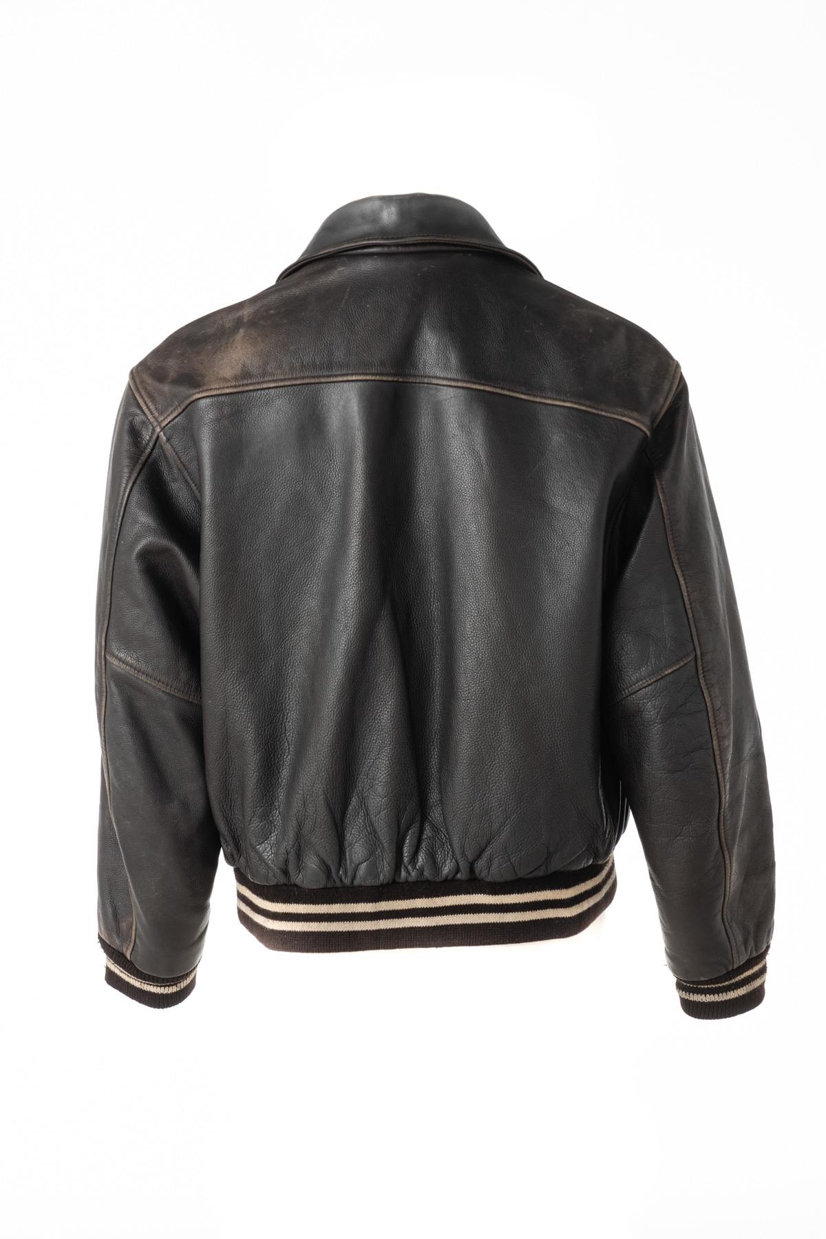 Vintage Dark Brown Bombers for Men - Image n°2