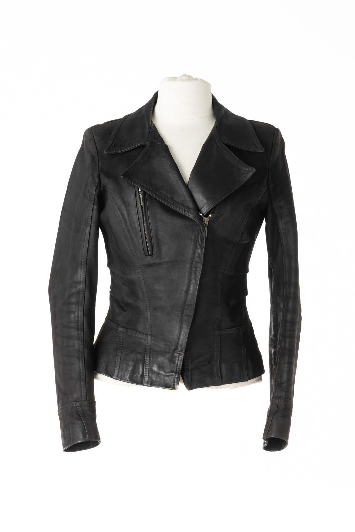 Perf style buffalo leather jacket - Image n°1