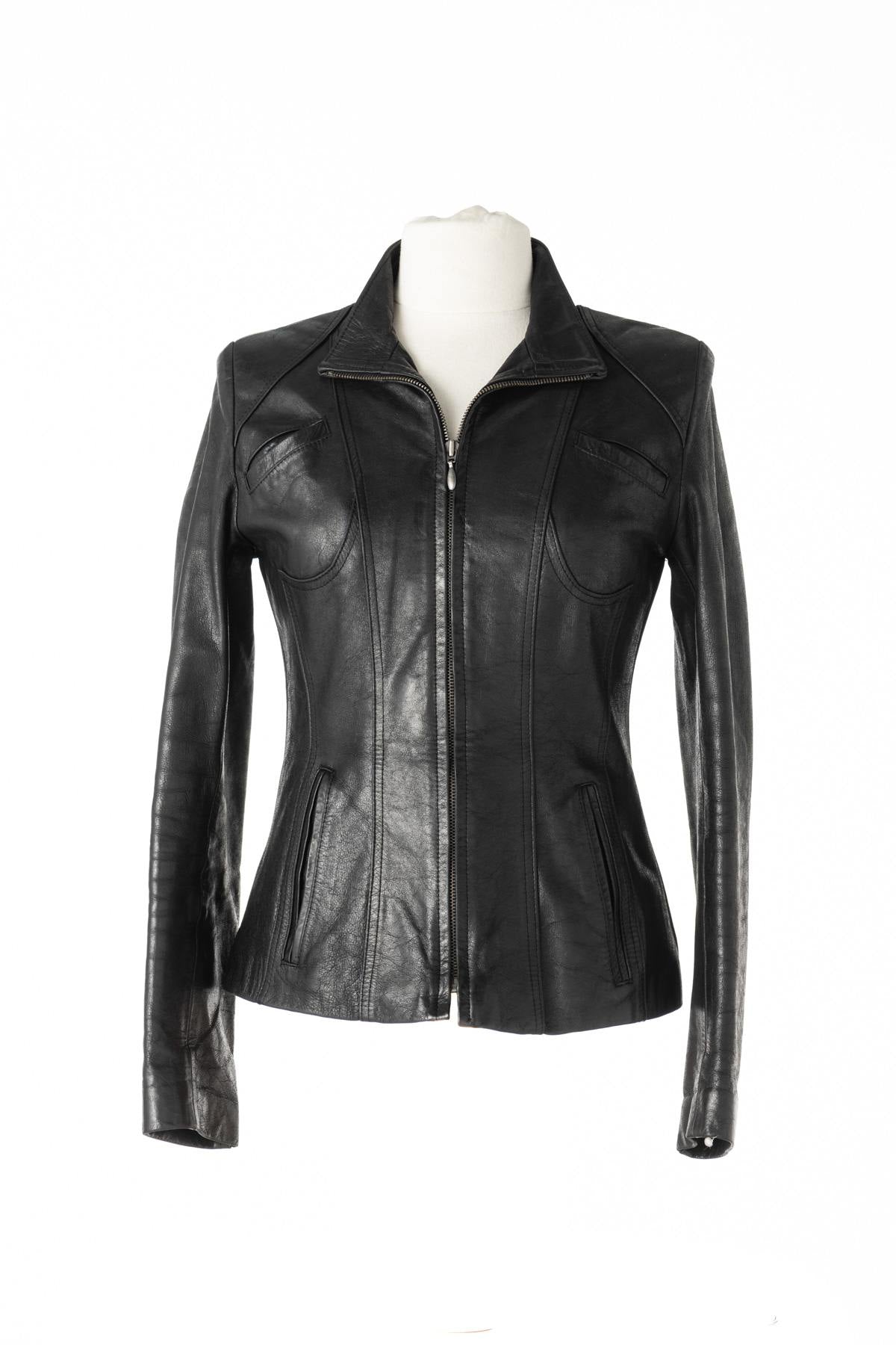 Women's buffalo leather jacket Made In France - Image n°1