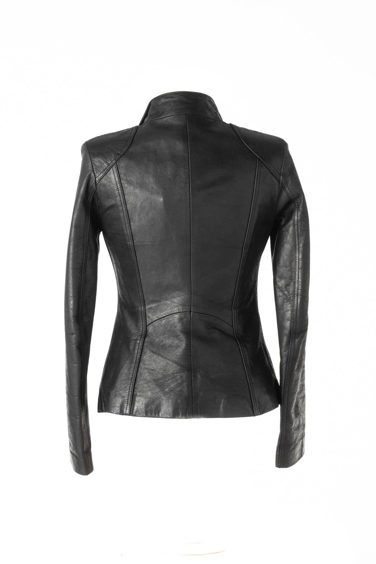 Women's buffalo leather jacket Made In France - Image n°2