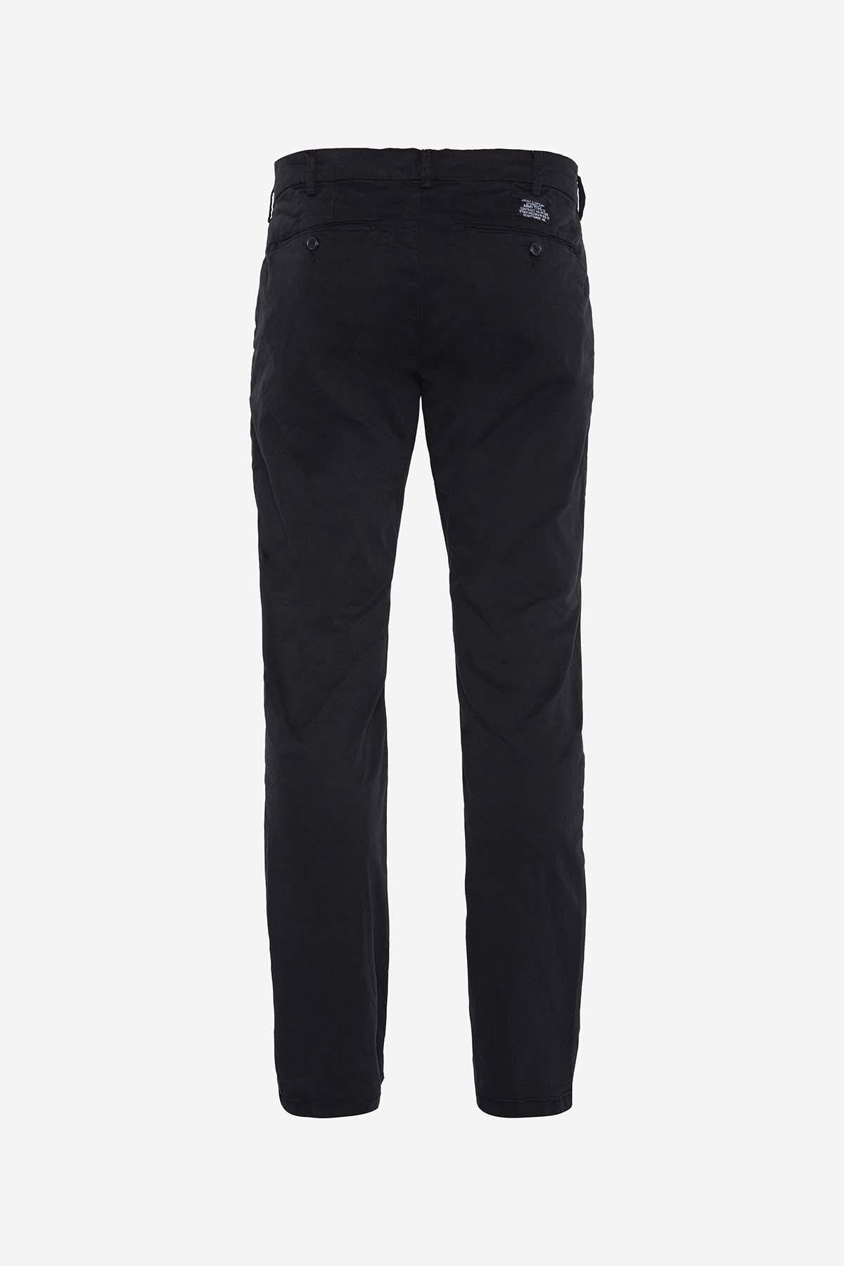 Black cotton chinos - Image n°2