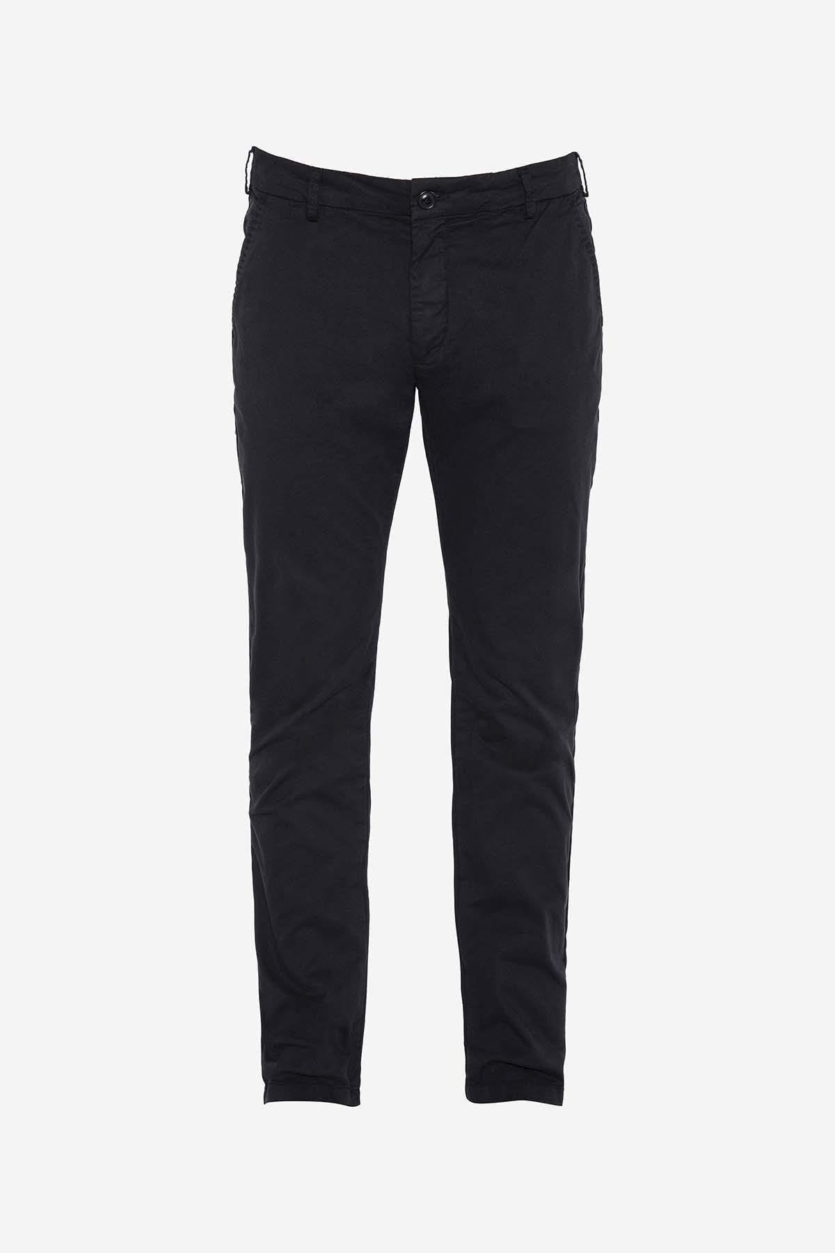 Black cotton chinos - Image n°3