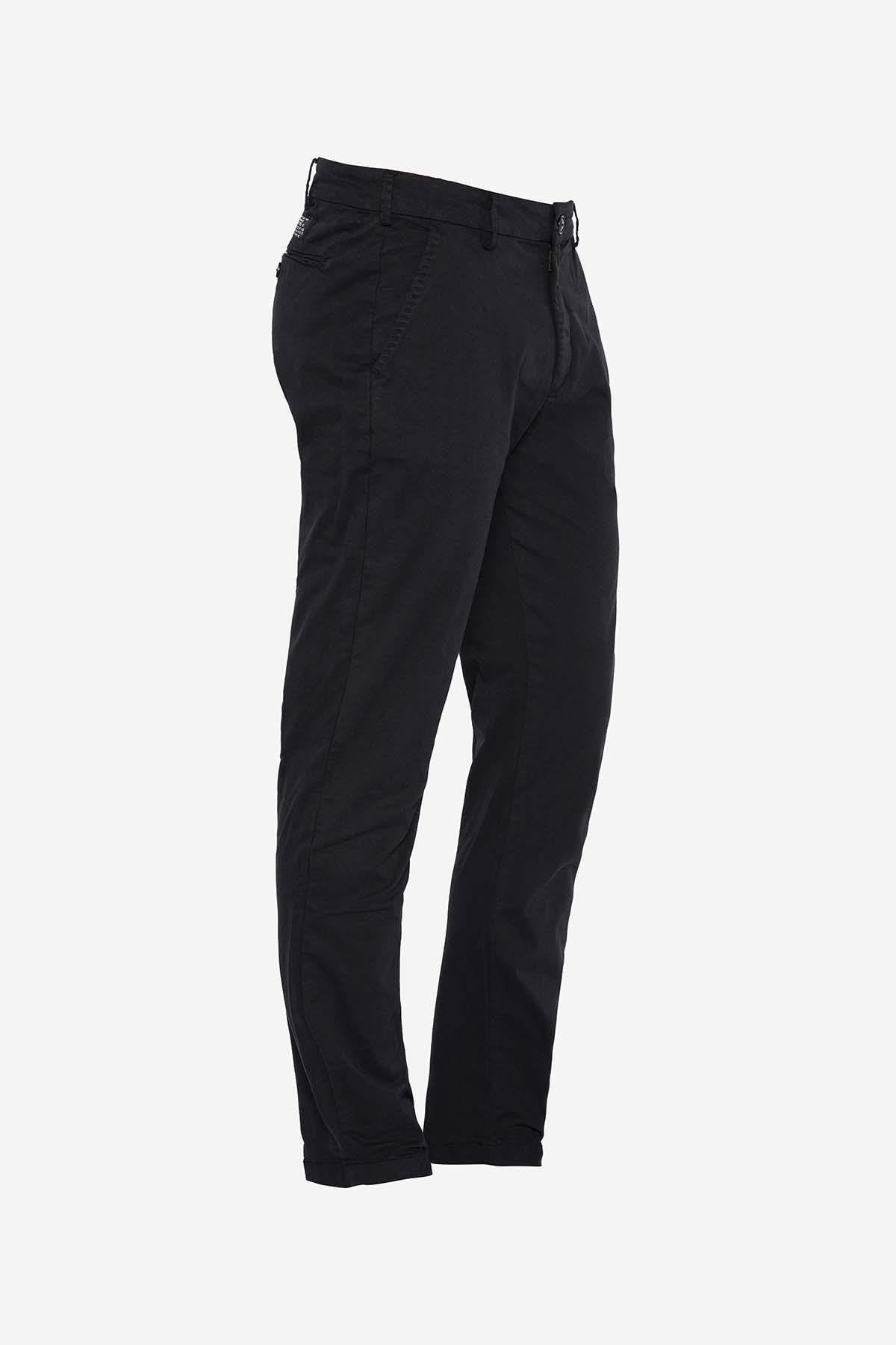 Black cotton chinos - Image n°4