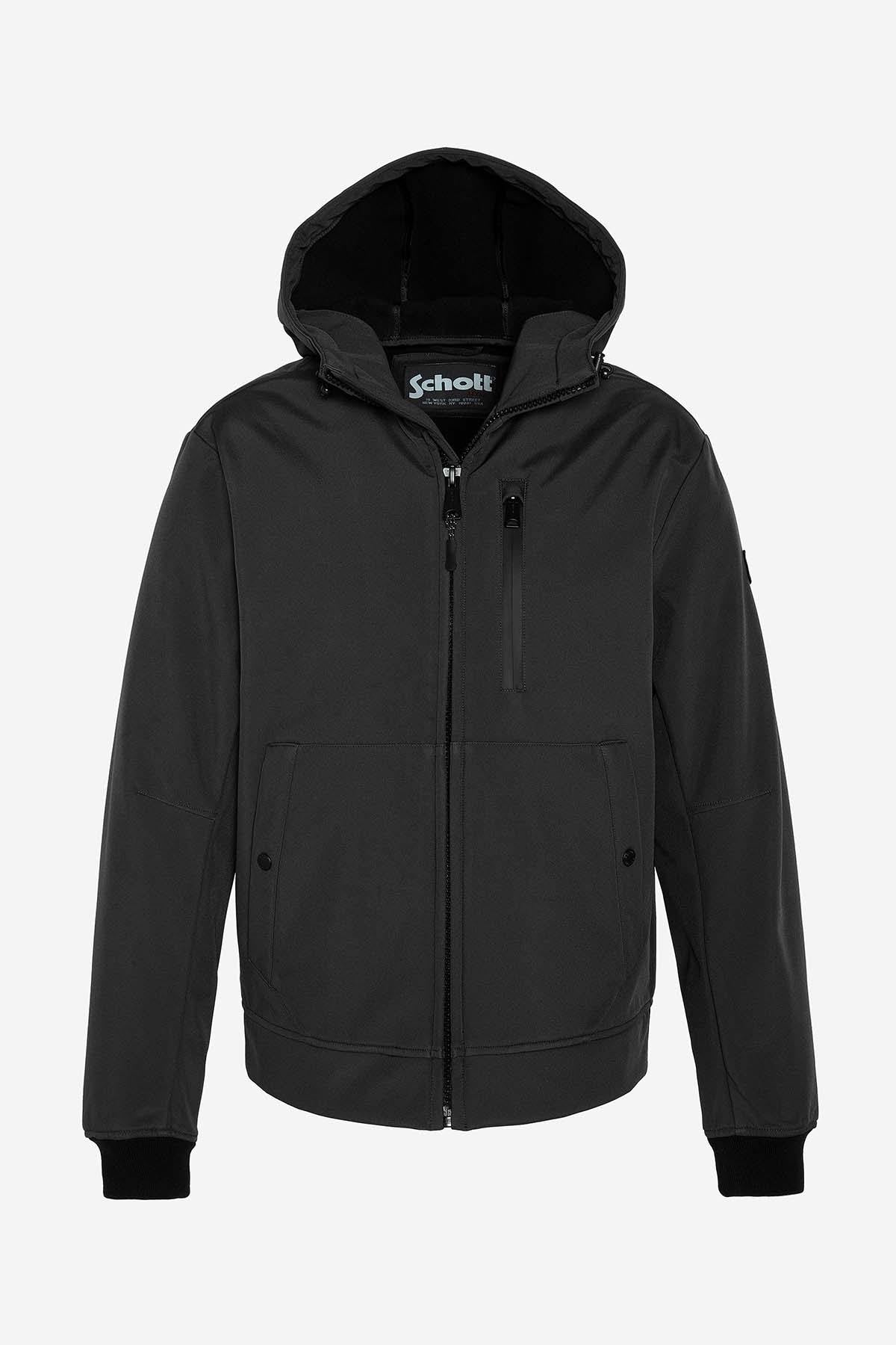 Men's black water-repellent jacket - Image n°7