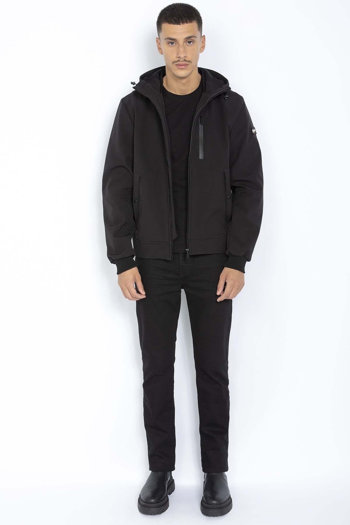 Men's black water-repellent jacket - Image n°3