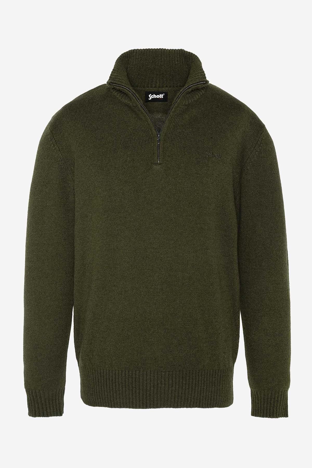 Khaki trucker sweater - Image n°4