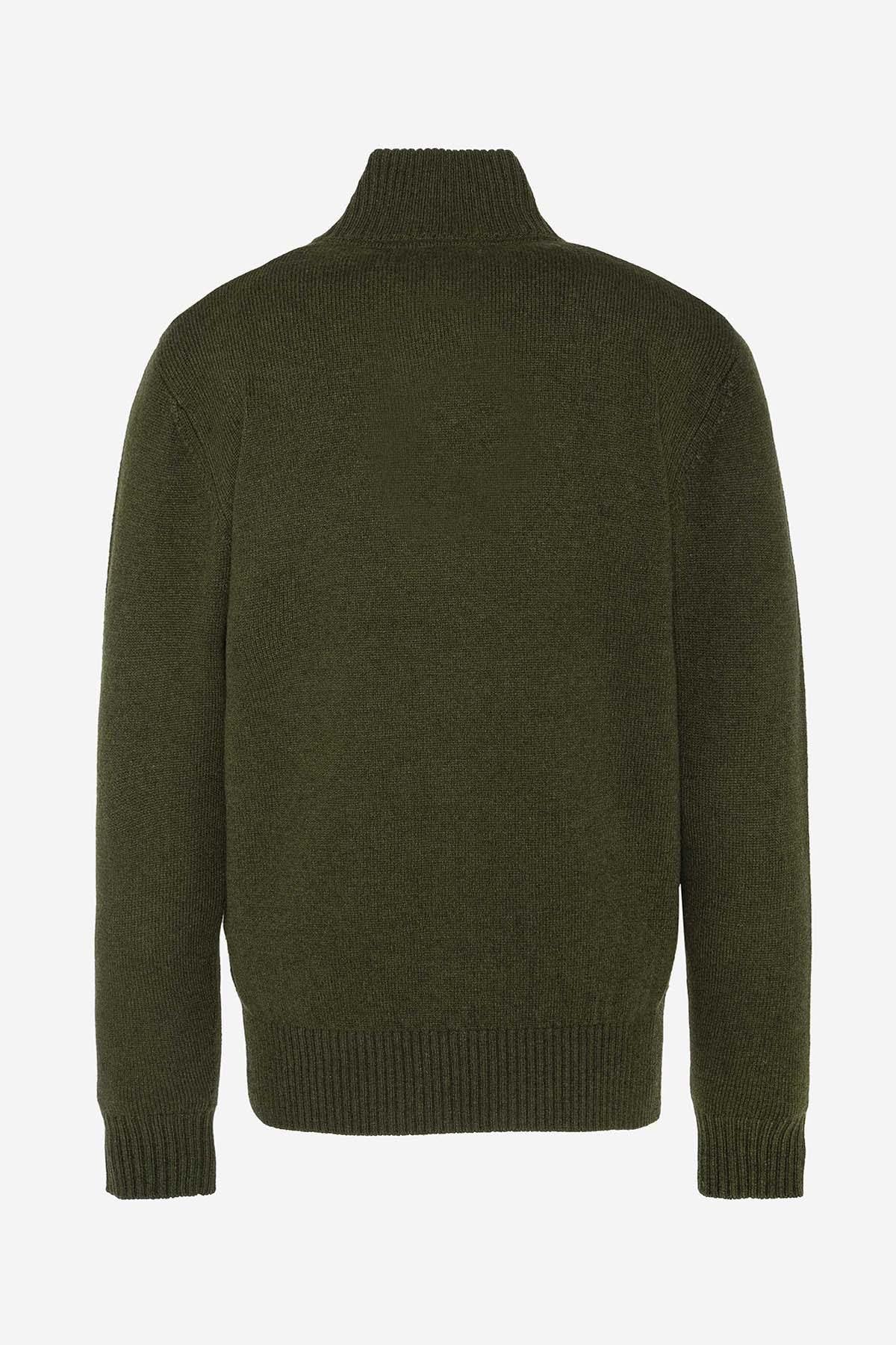 Khaki trucker sweater - Image n°6