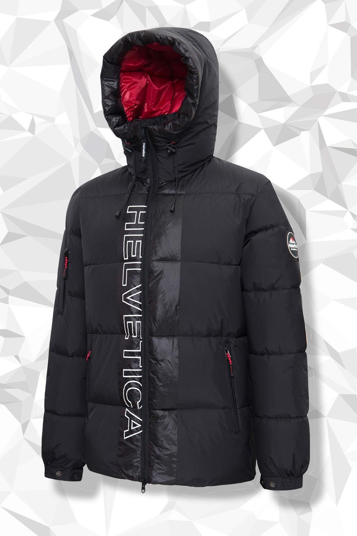 Warm black down jacket - Image n°6