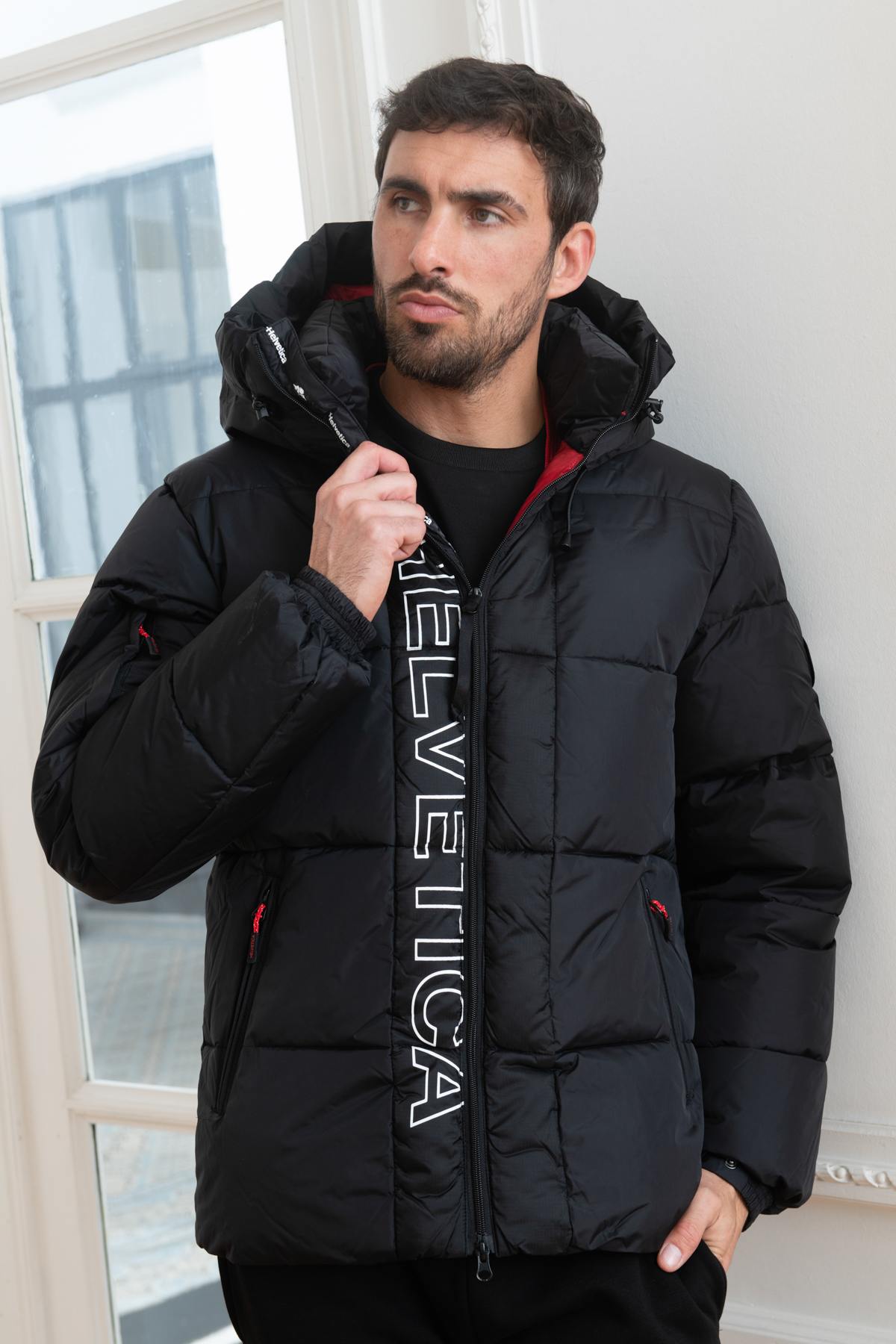 Warm black down jacket - Image n°3