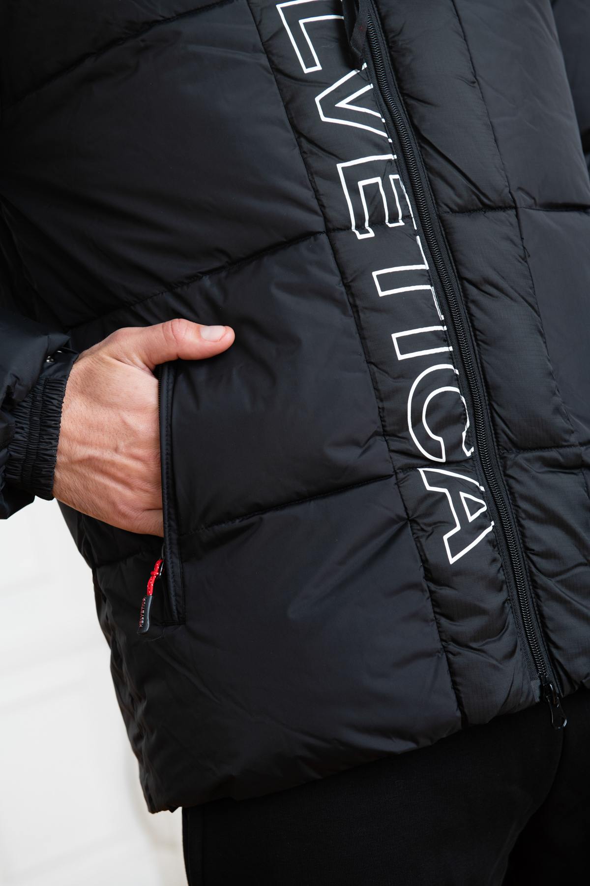 Warm black down jacket - Image n°11