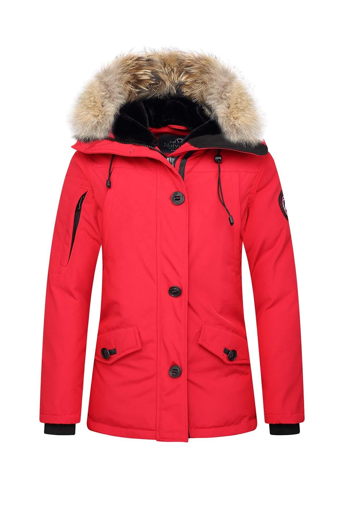 Red winter parka - Image n°5