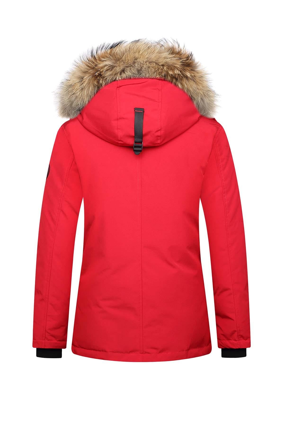 Red winter parka - Image n°6