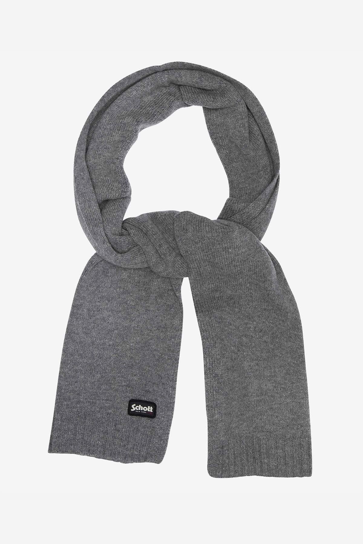 Heather gray wool scarf - Image n°3