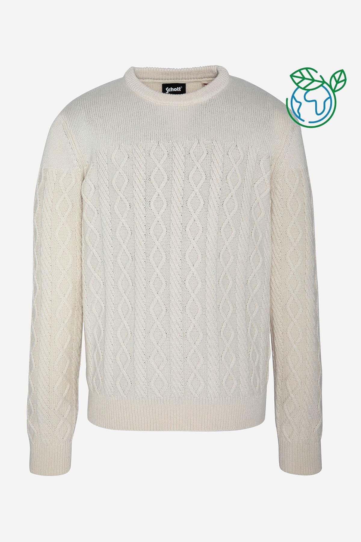 Recycled white sweater - Image n°1