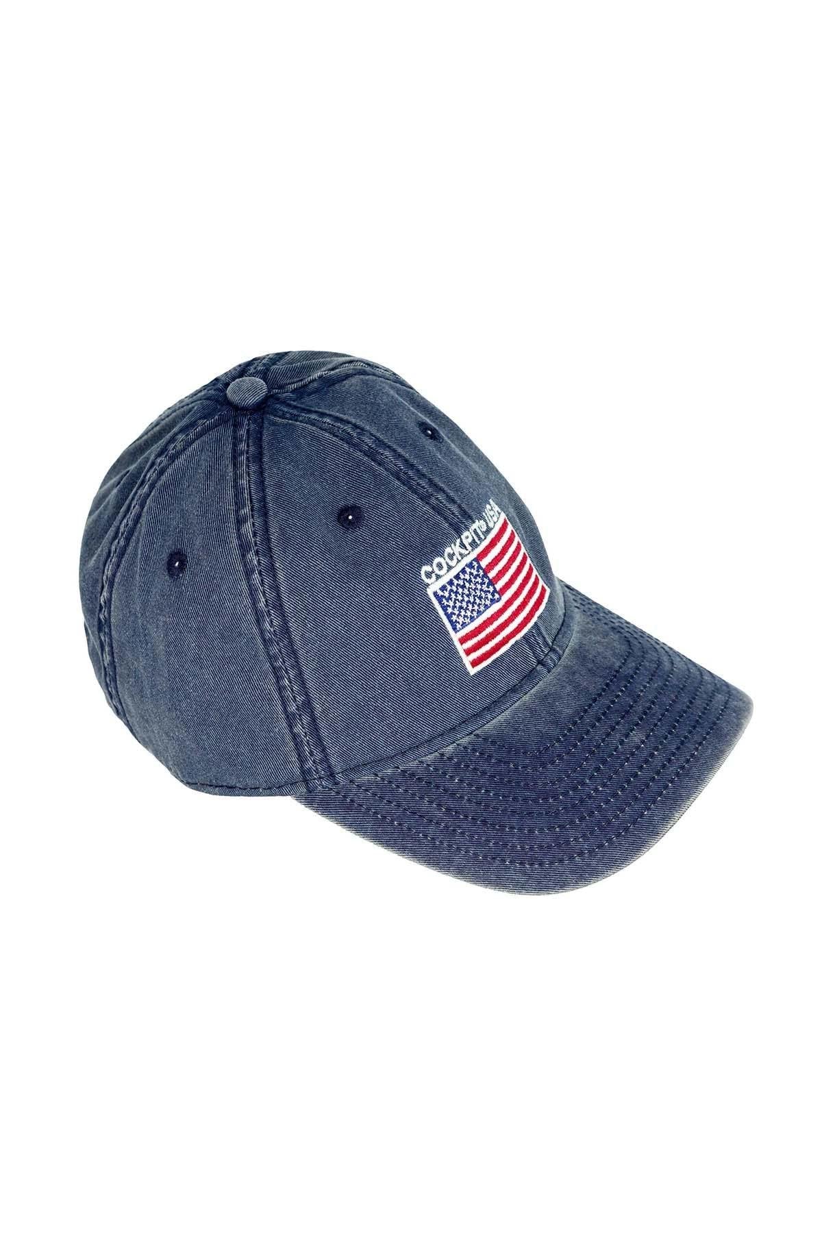 Adjustable USA denim cap - Image n°1