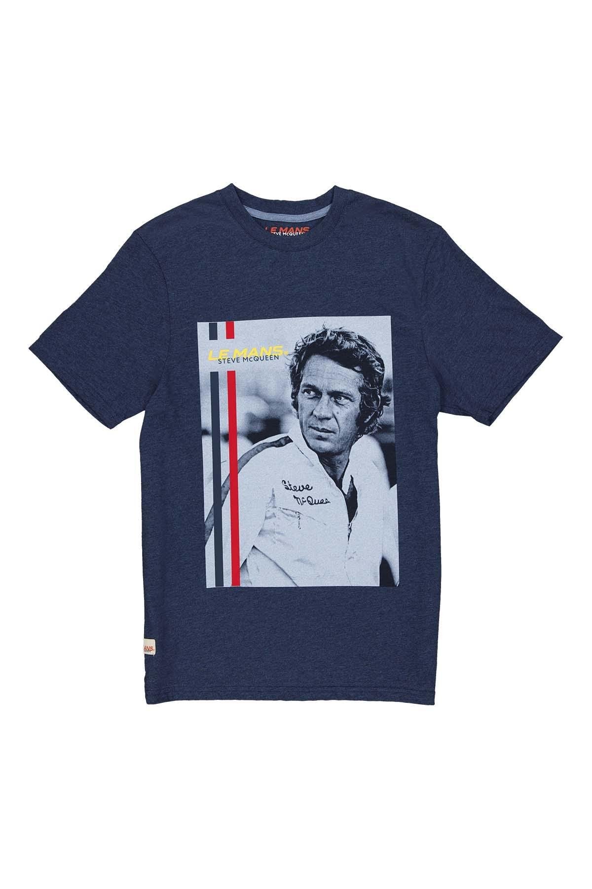 Blue Le Mans Steve McQueen t-shirt - Image n°2