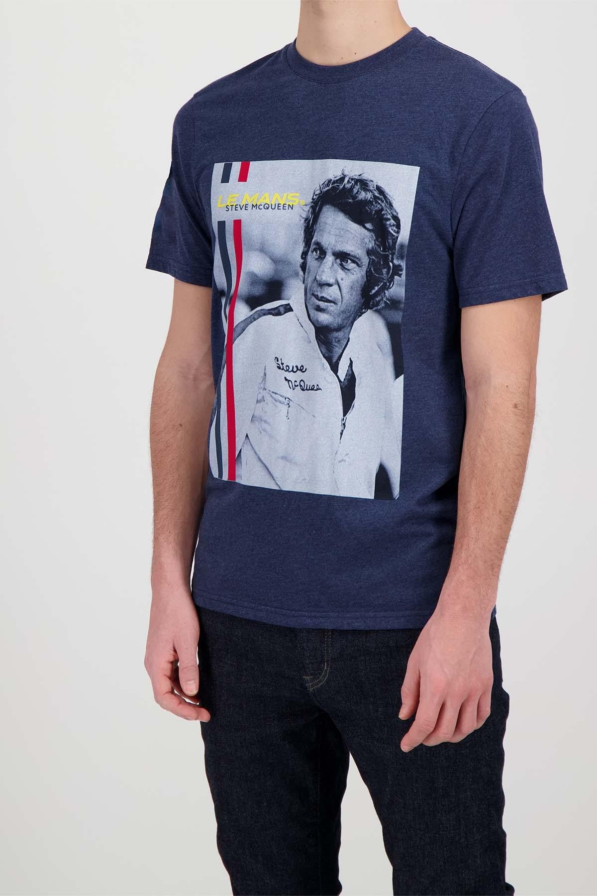 Blue Le Mans Steve McQueen t-shirt - Image n°3