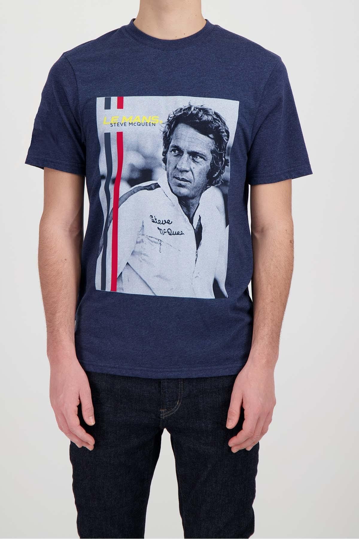 Blue Le Mans Steve McQueen t-shirt - Image n°1