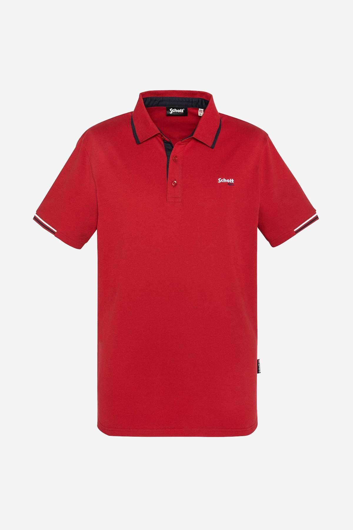 Men's red polo shirt - Image n°1