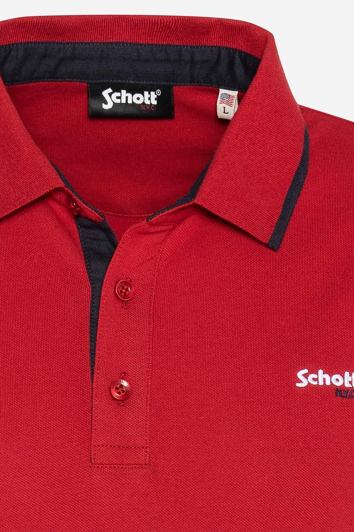 Men's red polo shirt - Image n°2