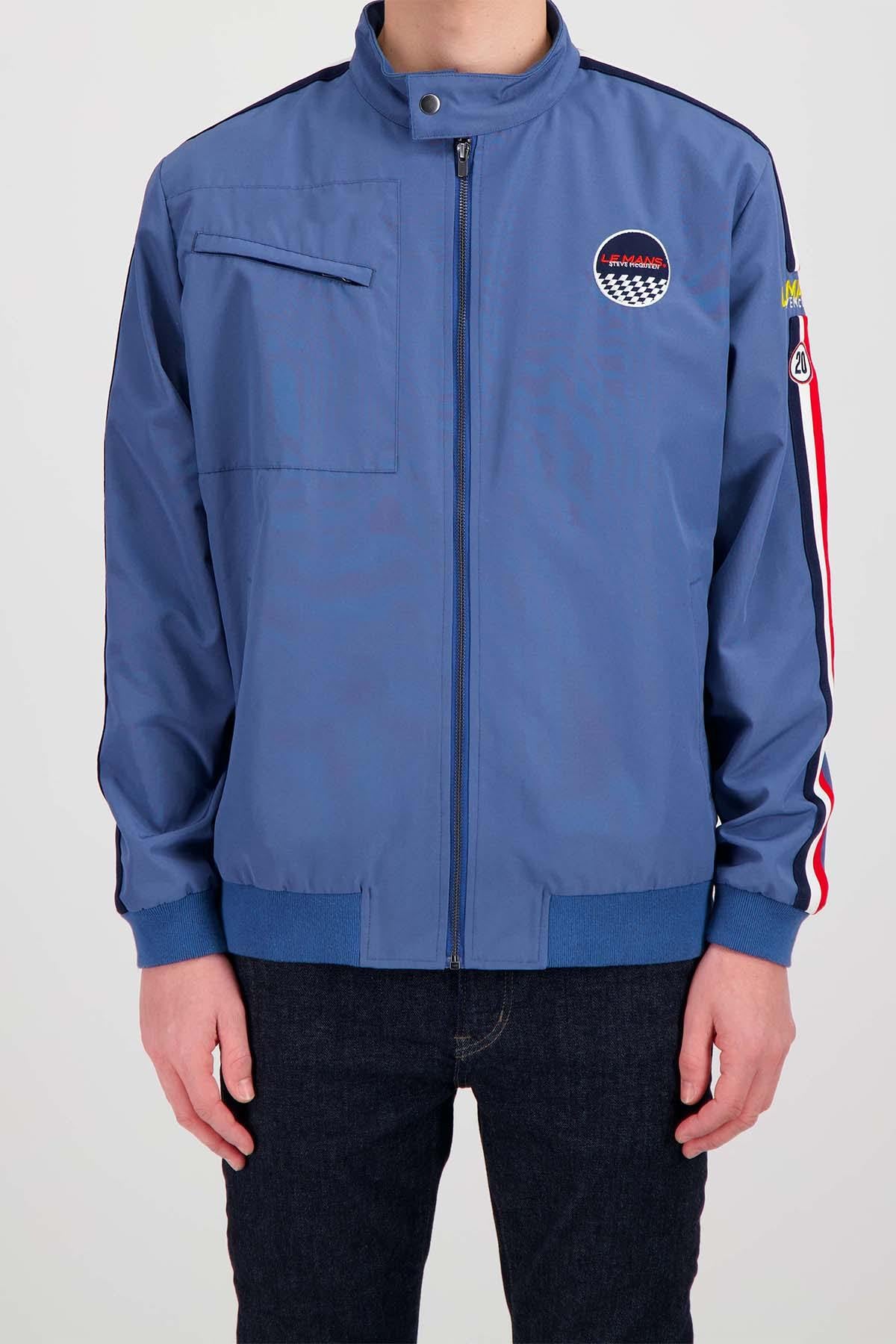 Blue racing windbreaker jacket Steve McQueen - Image n°4