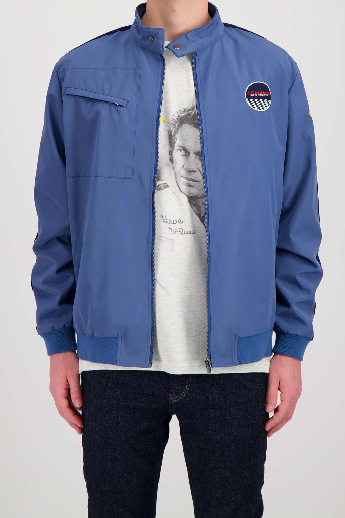 Blue racing windbreaker jacket Steve McQueen - Image n°3