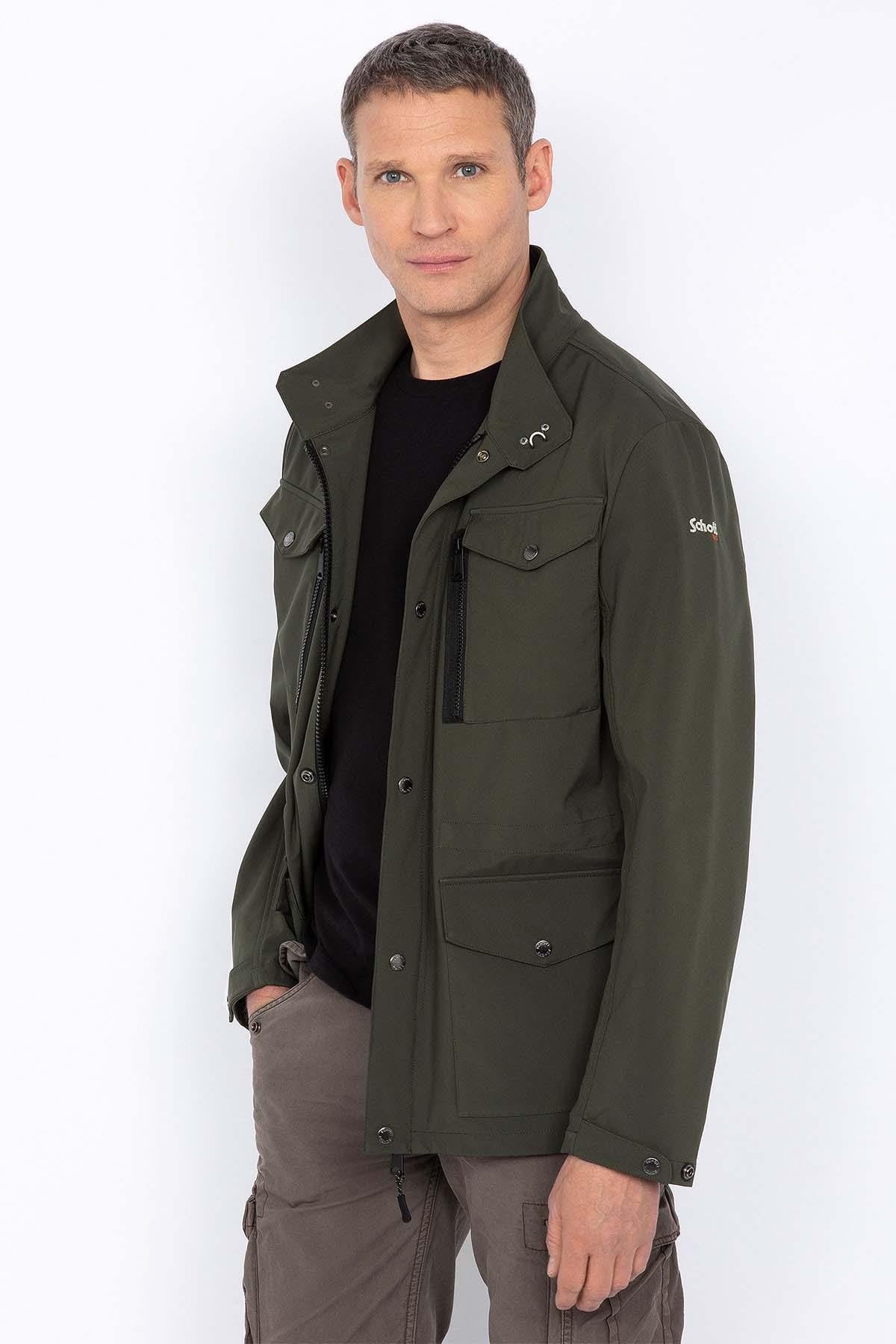 Men's khaki combat jacket - Image n°1