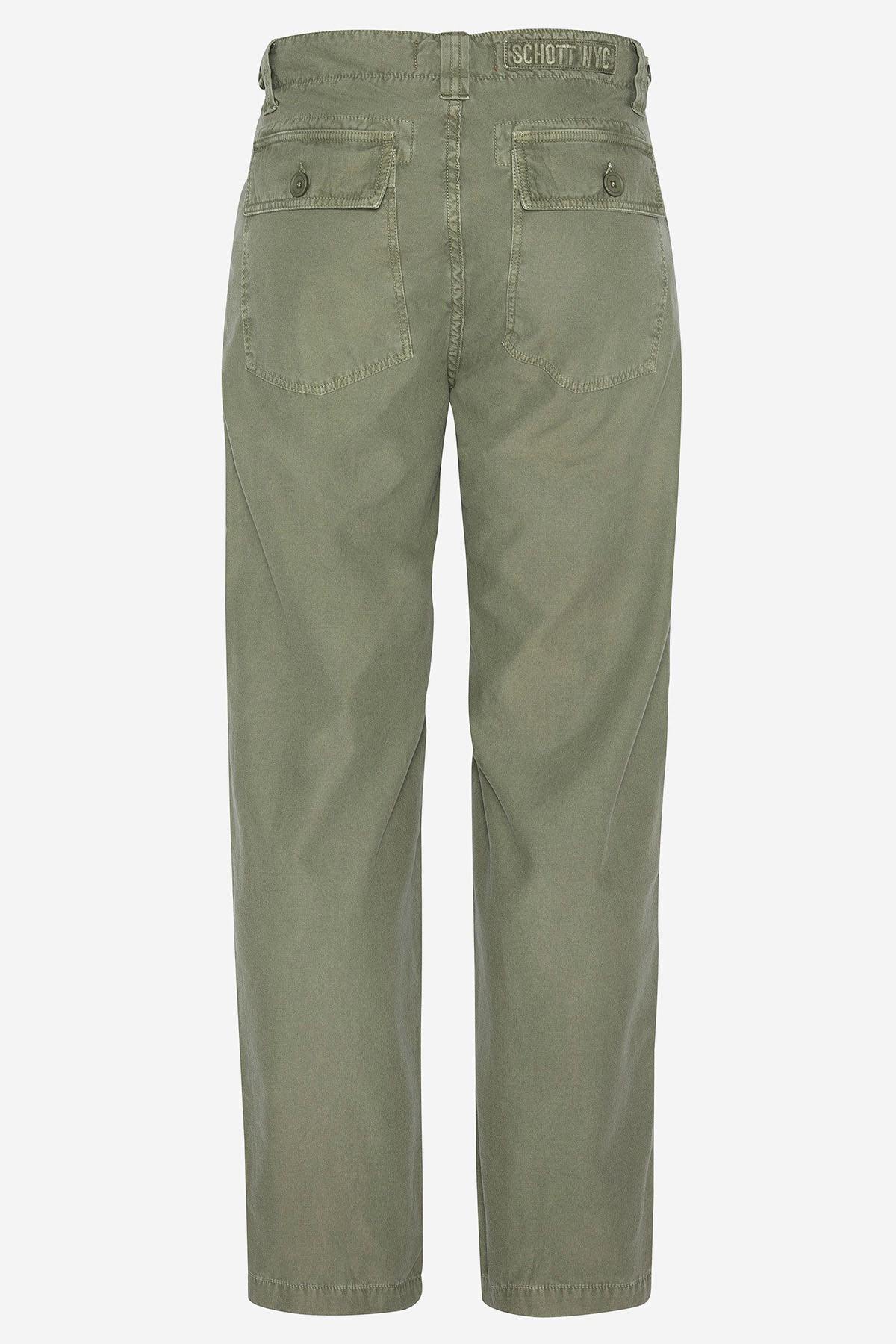 Light khaki cotton pants - Image n°4