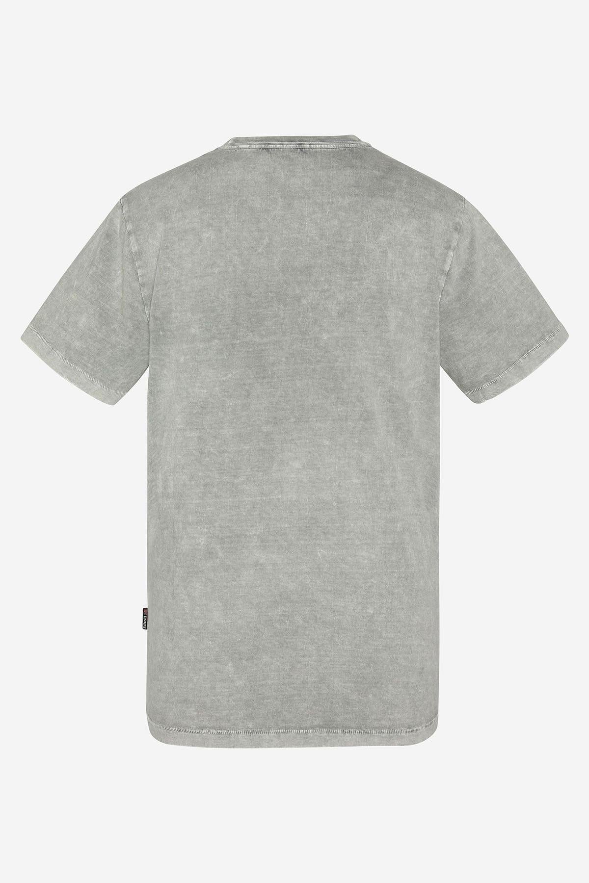 Gray biker print T-shirt - Image n°5