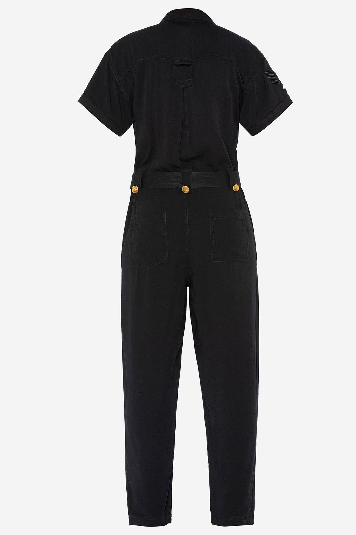 Women's black jumpsuit - Image n°5