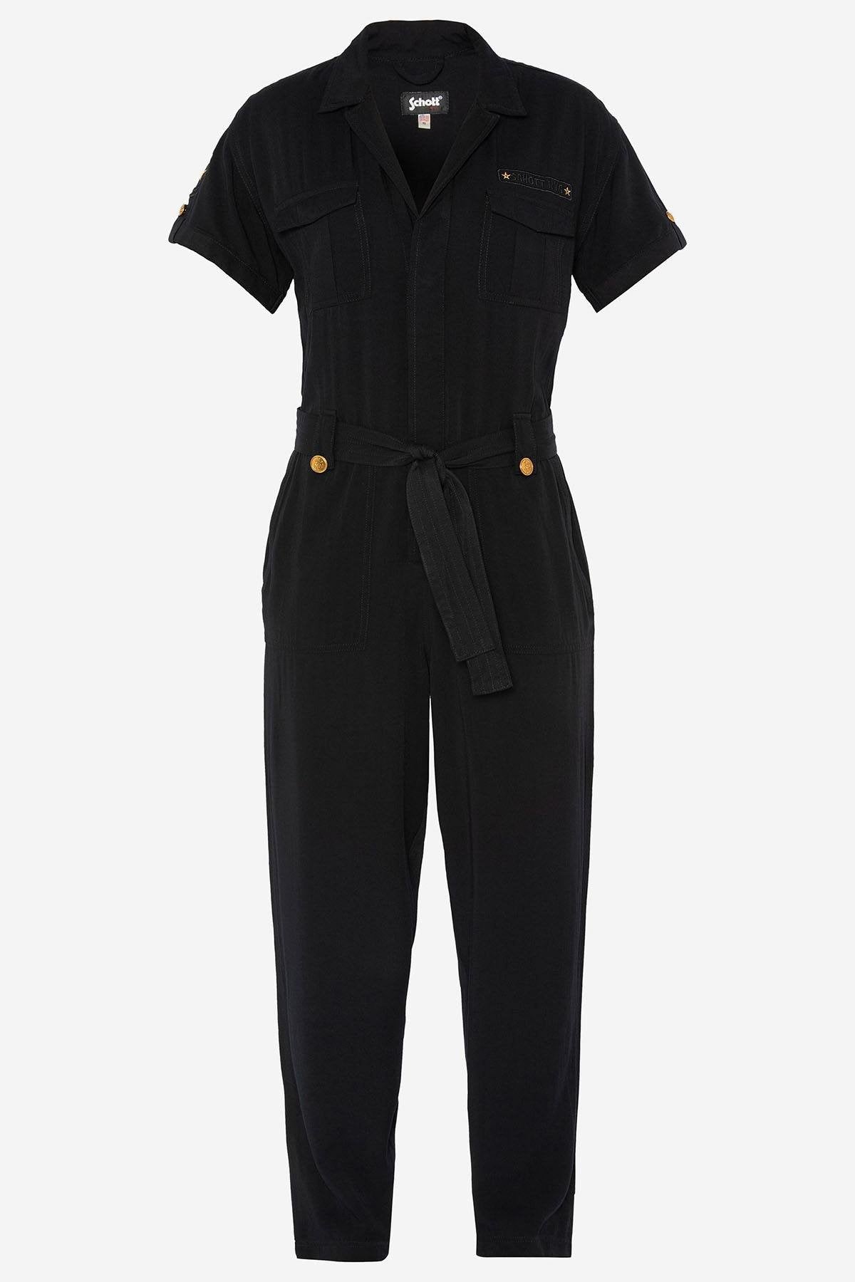 Women's black jumpsuit - Image n°2