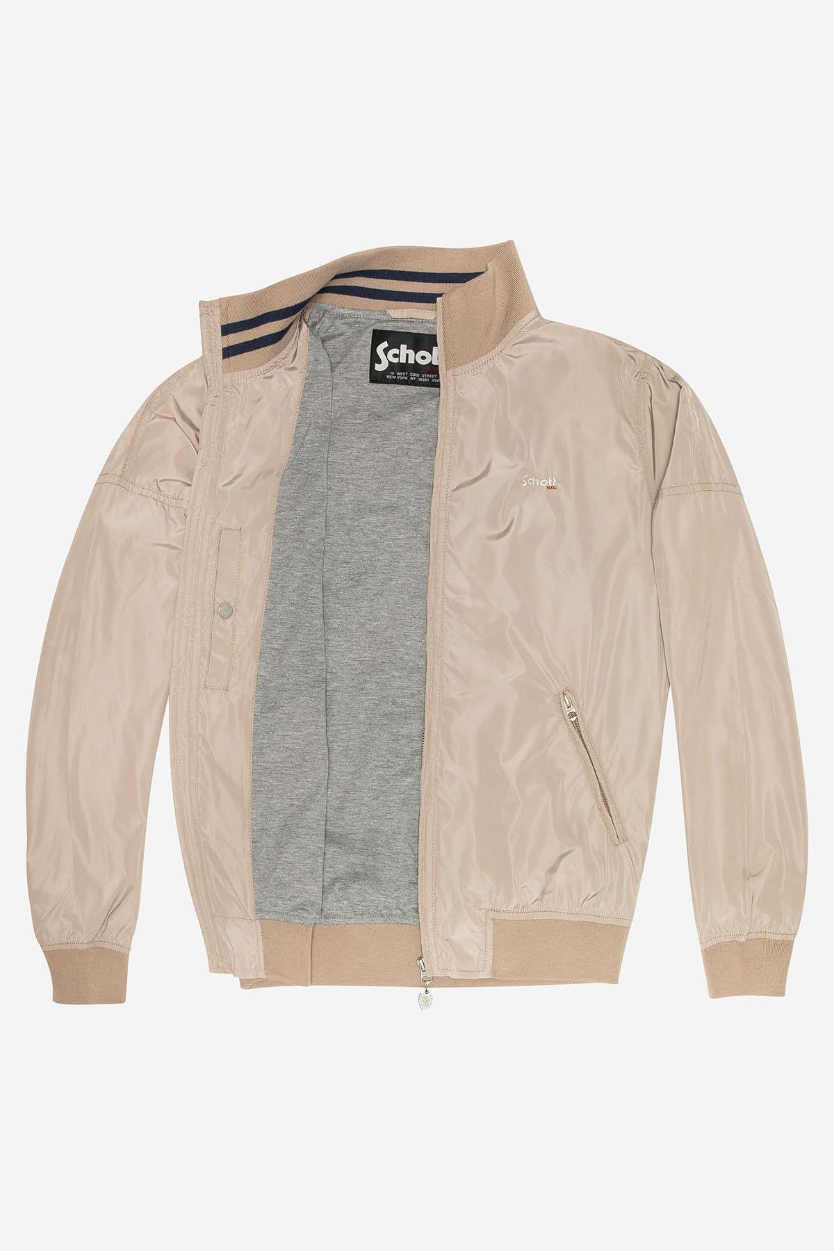 Beige polyester jacket - Image n°4