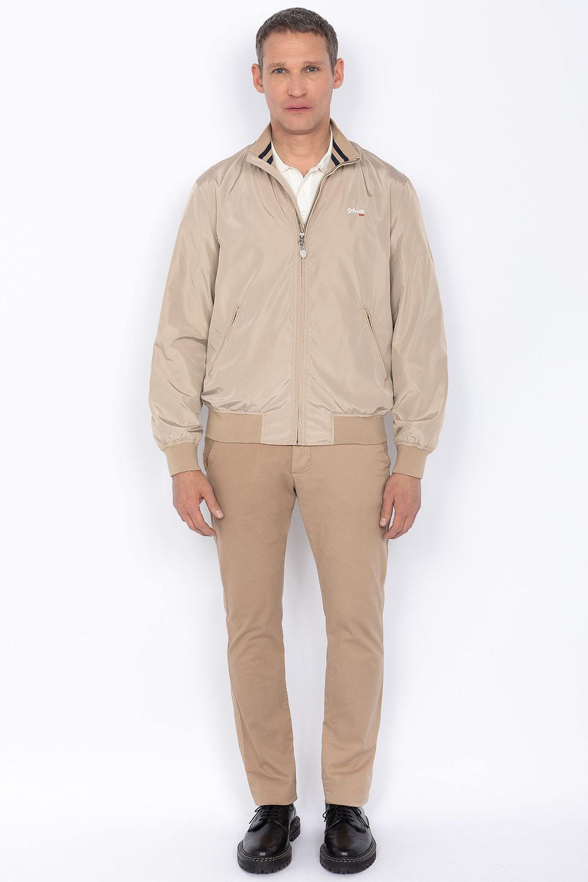 Beige polyester jacket - Image n°3