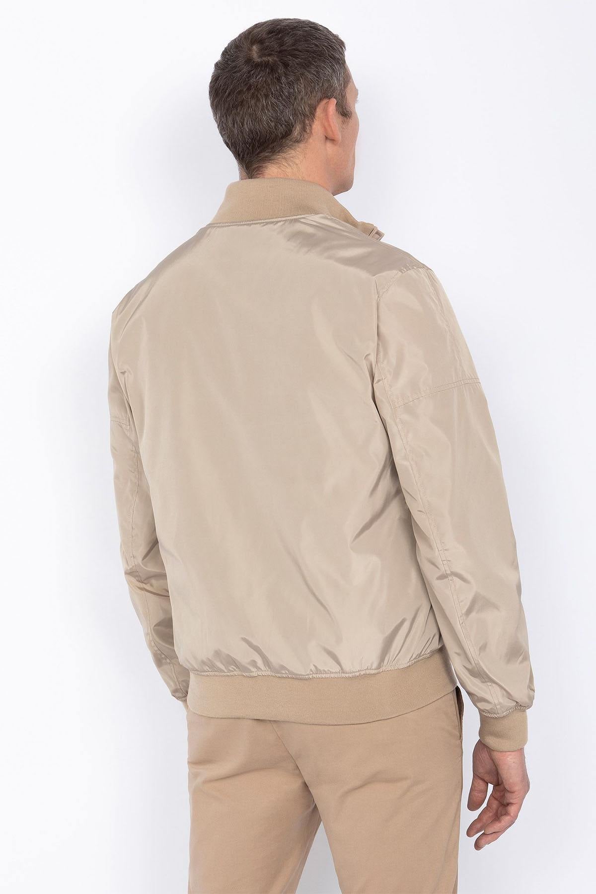 Beige polyester jacket - Image n°5