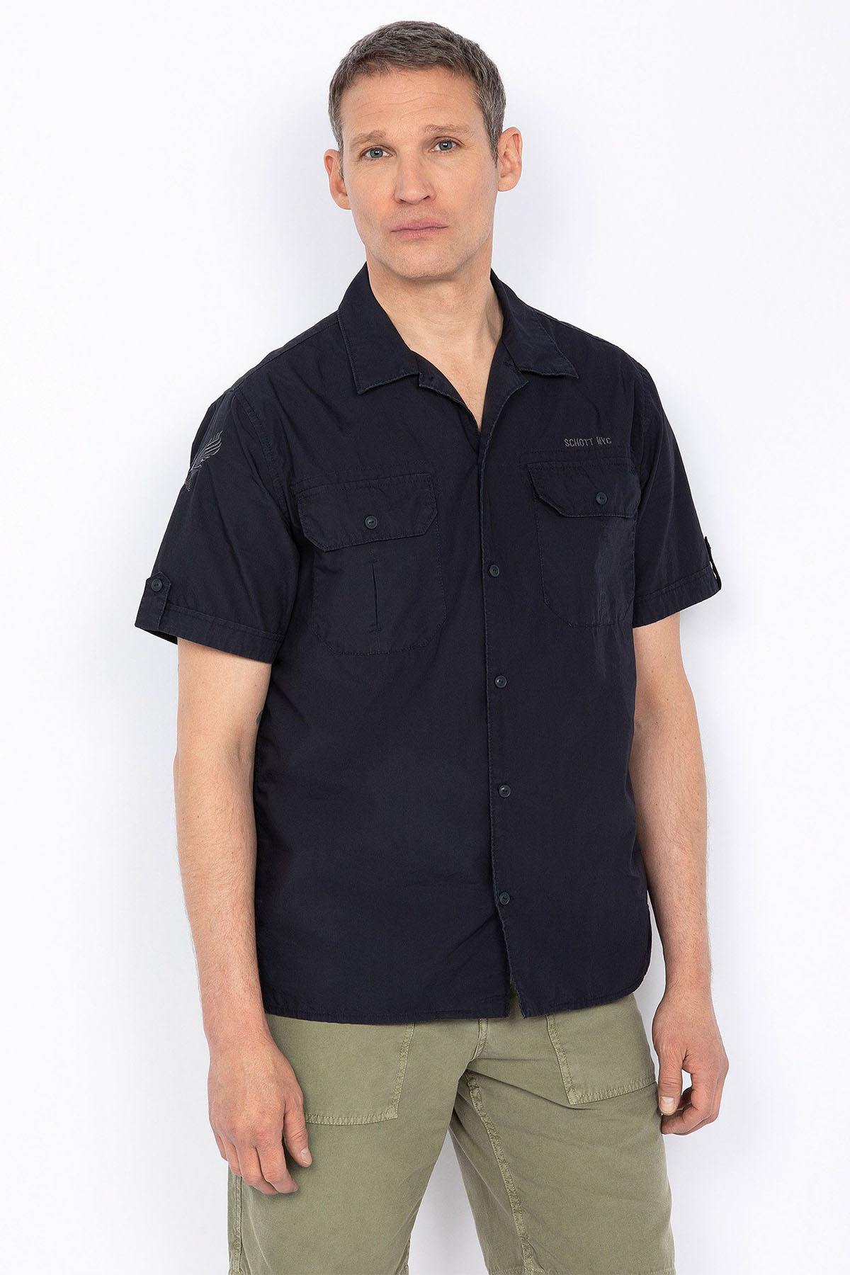 Men's Navy Blue Shirt - Image n°1