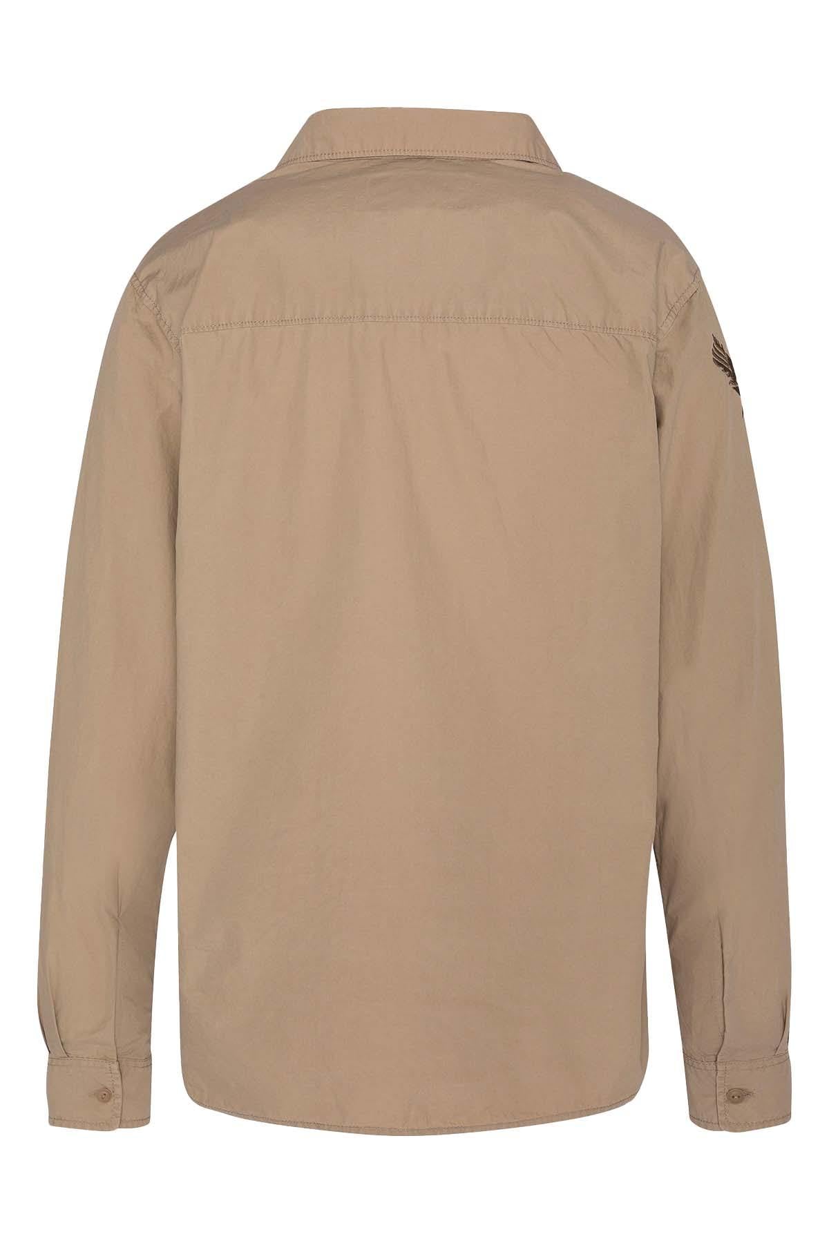 Men's beige cotton shirt - Image n°3