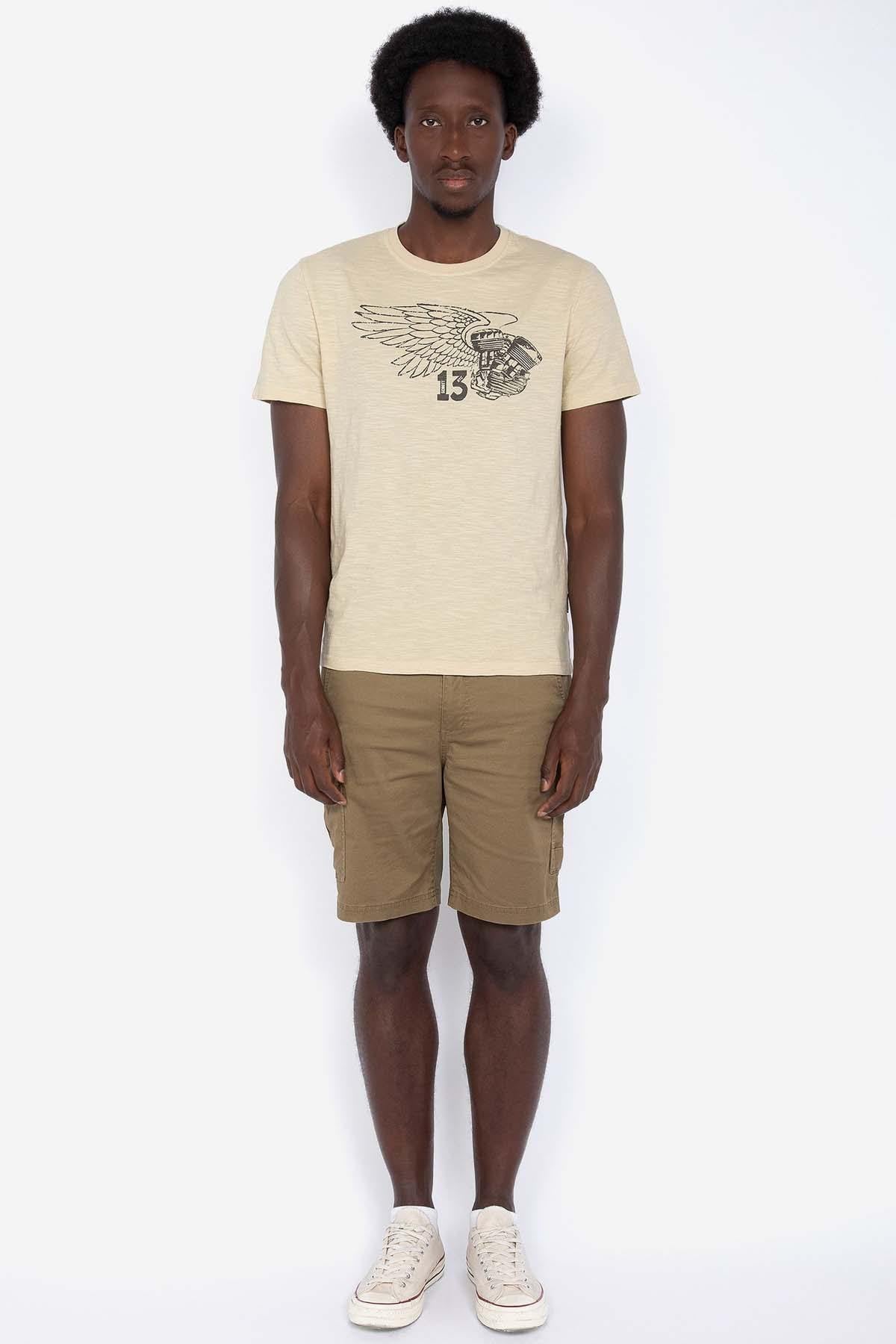 Men's cement cotton T-shirt - Image n°2